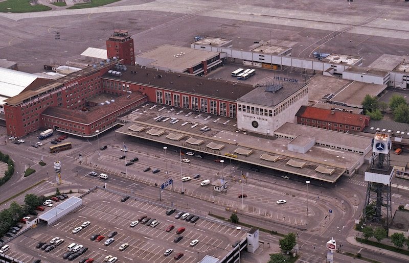 Flughafen M nchen Riem Chronik des Flughafen M nchen Der alte