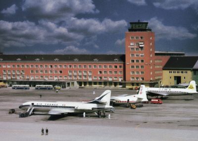 Der Tower am alten Flughafen-München in Riem